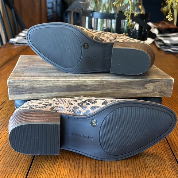 NWOT Lucky Brand Leopard Booties 7.5 - Picture 3 of 4